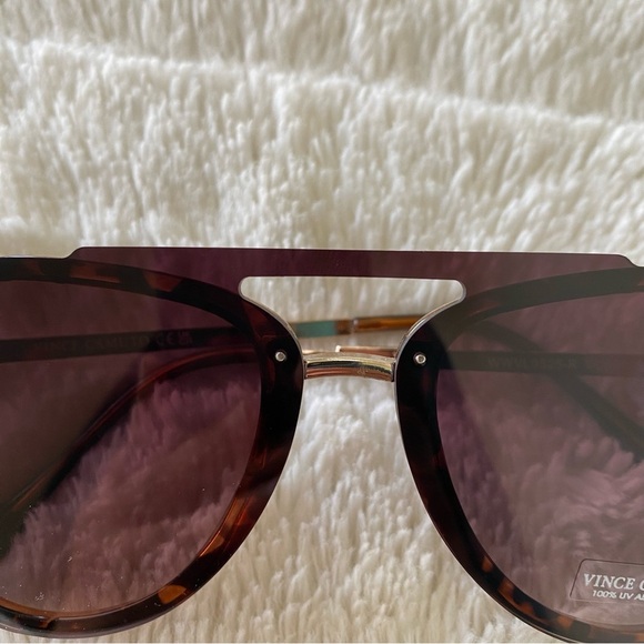 Vince Camuto Brown Aviator Leopard Sunglasses New - Picture 2 of 10